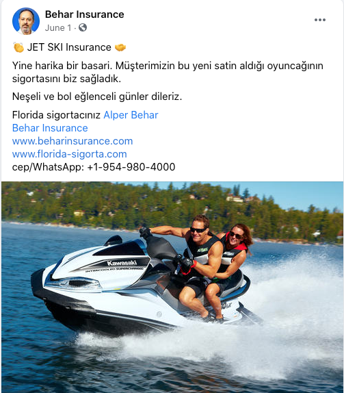 Jet Ski Insurance